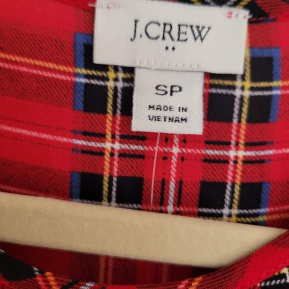 J Crew Tartan Blouse - Picture 2 of 4